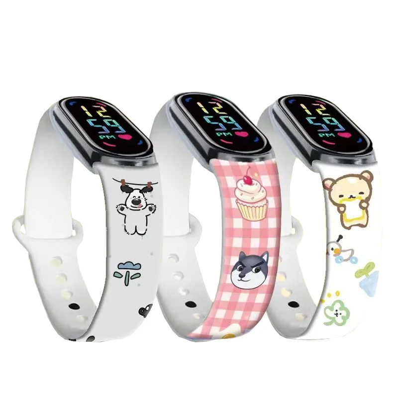 

For Xiaomi Mi Band 9 8 Strap Cartoon Silicone Wristband Bracelet Replacement For Xiaomi Band 10 MiBand 8 9 Watch Straps