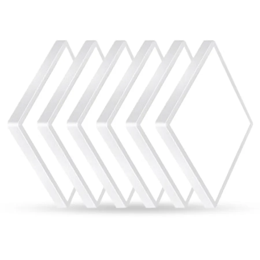 12 Inch 6PK Square LED Flush Mount Ceiling Light 24W 2500LM 3000K/4000K/6000K CCT Selectable LED Flat Panel Low Profile Ceiling