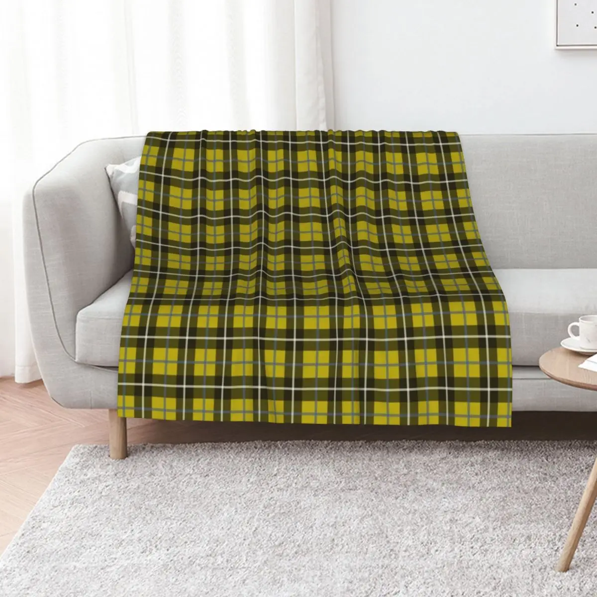 Cornish National Tartan Throw Blanket Warm Napping Blanket for Office Couch Bed