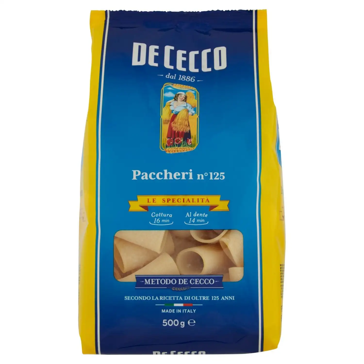 De Cecco Paccheri Pasta - 3 kg