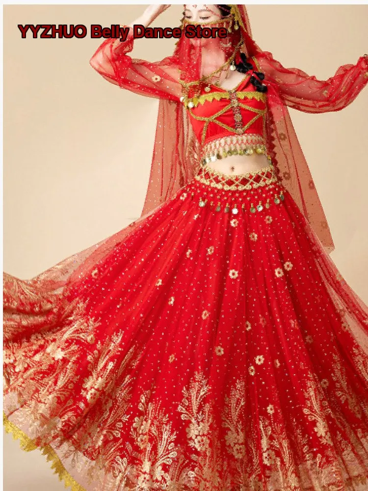 Women's Exotic Indian Jasmine Princess 720° Large Swing Skirt Performance