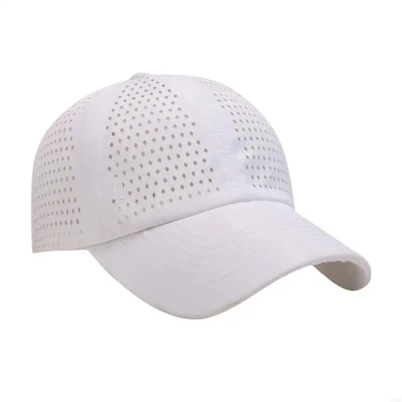 تصميم بفتحات تهوية سريع الجفاف للجنسين، قبعة رياضية خفيفة الوزن للمشي لمسافات طويلة والجري Y166