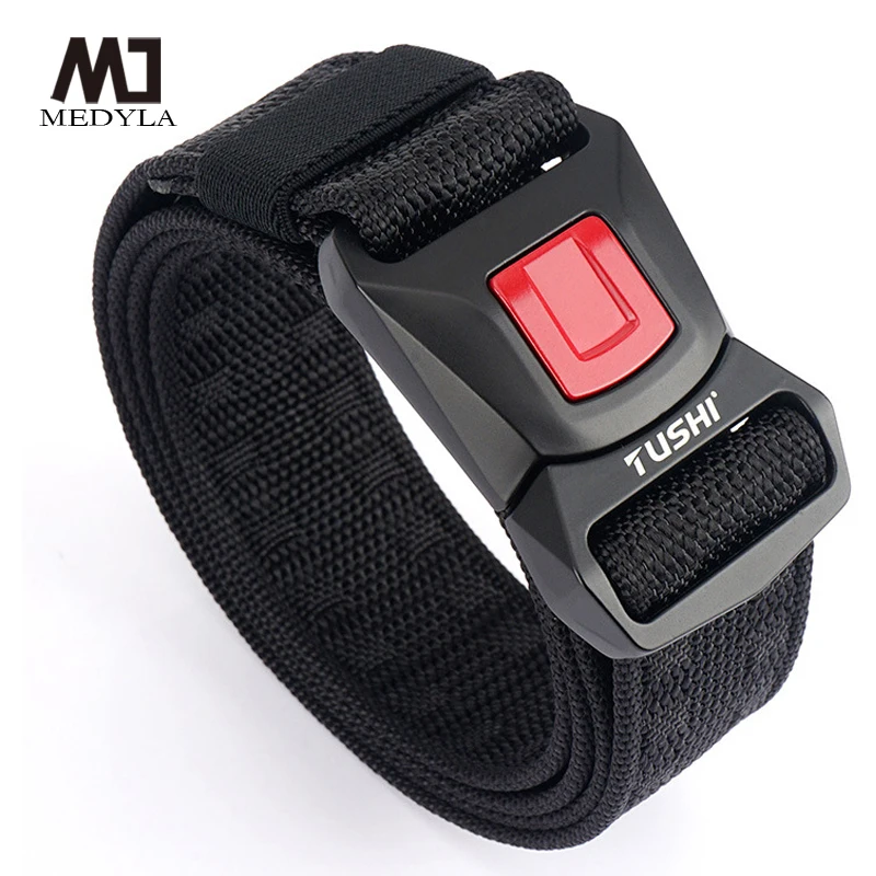 Official Genuine Tactical Belt Quick Release Metal Buckle Military Belt Soft Real Nylon Sports Accessories BLL2030