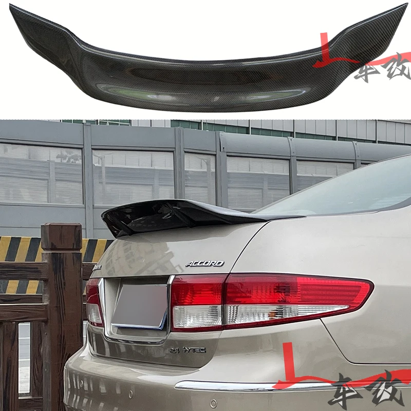 For Honda 7th R CL7 Generation Accord Modified True Carbon Fiber Rear Spoiler True Carbon Fiber Rear Wing Adhesive Mount