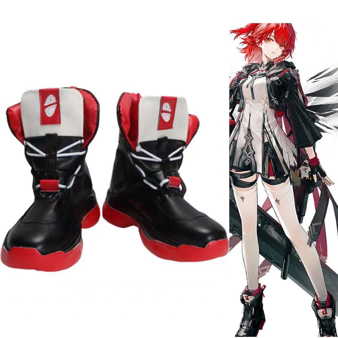 Arknights Exusiai de New Covenant Cosplay Schoenen voor dames Game Halloween feestschoenen