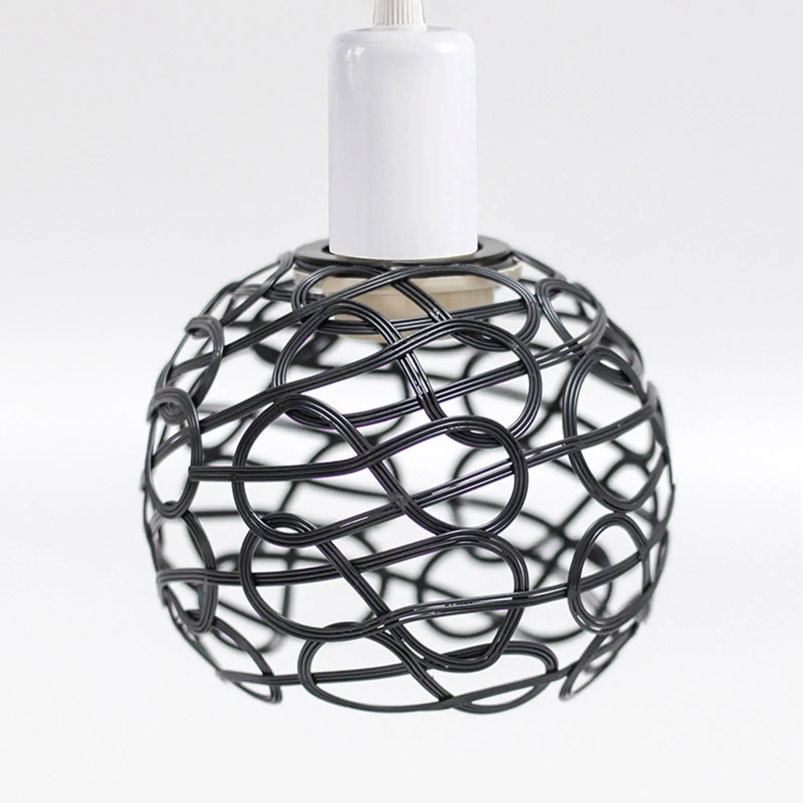 Vintage Style Iron Lamp Shade Hanging Light Fixture Cover Lampshade Replacement for Restaurant Kitchen Bedside Decor