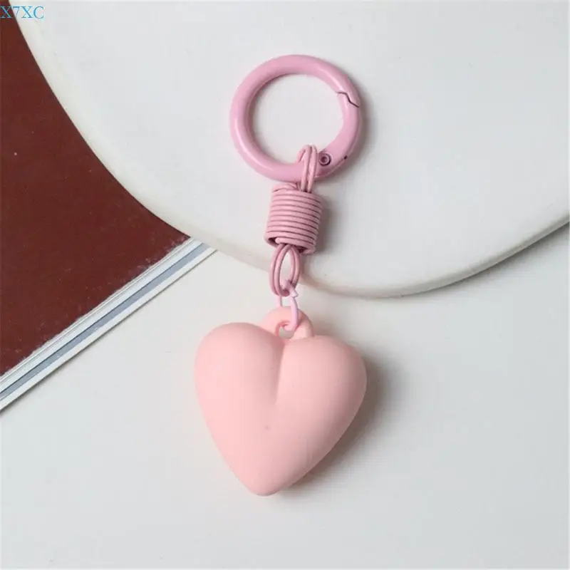 

X7XC Heart Keychain Creative Keyrings Korean Styles Keychains Backpack Hanging Ornaments Car Rings for Bag Decoration