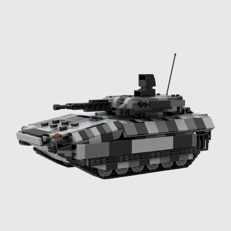 QWERT Infantry Fighting Vehicle Model MOC Building Bricks War Equipment Modular Technology Gifts Holiday Assemble Children Toys