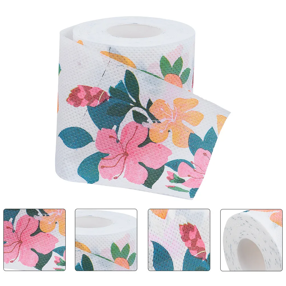 

2 Rolls Printed Designer Paper Napkins Disposable Premium Quality Toilet Tissue Kitchen H kerchief Supplies