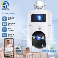 JOOAN 4K 6MP PTZ Wifi Kamera Açık Çift Lens Çift Ekran IP Kamera AI Takip Güvenlik Koruma CCTV Gözetleme Kamerası