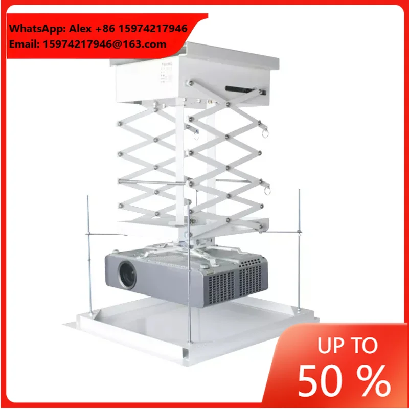 Ceiling Hidden Mounts Electric Projector Lift With Remote Control