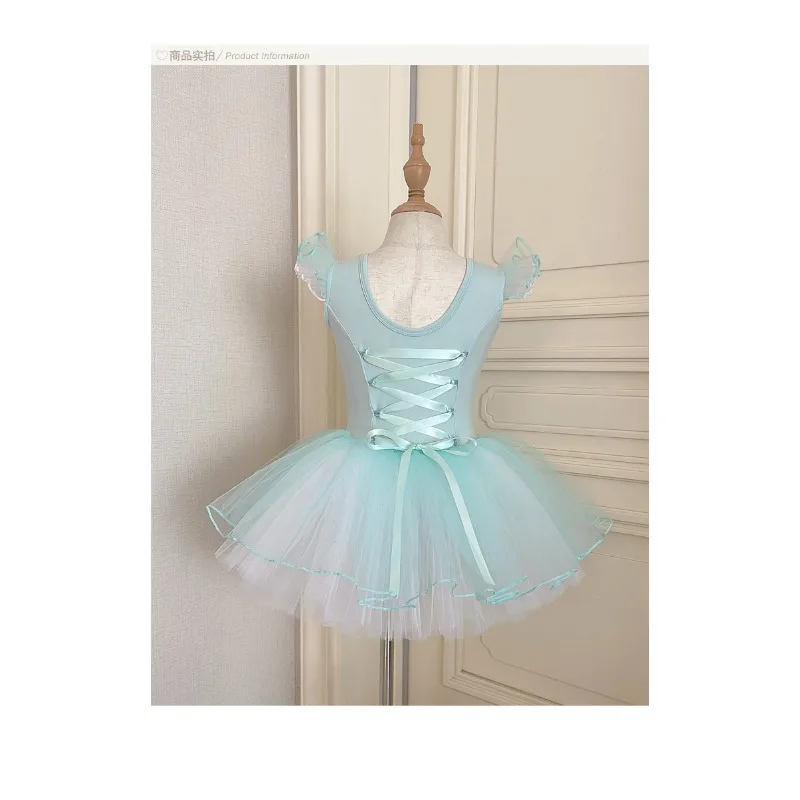 Kinderjurk Kinderen Katoenen Balletjurk Mintgroen Danskostuum voor Meisjes Prestatiepraktijk Ballet Turnpakje Vrouw Ballet Maillots
