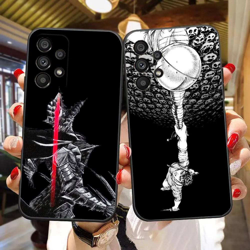 Coque de téléphone dessin animé Berserk Guts, pour Samsung A73 A72 A71 A57 A56 A55 A54 A53 A52 A37 A36 A35 A32 A23 A22 A17 A16 A14 A33 A34