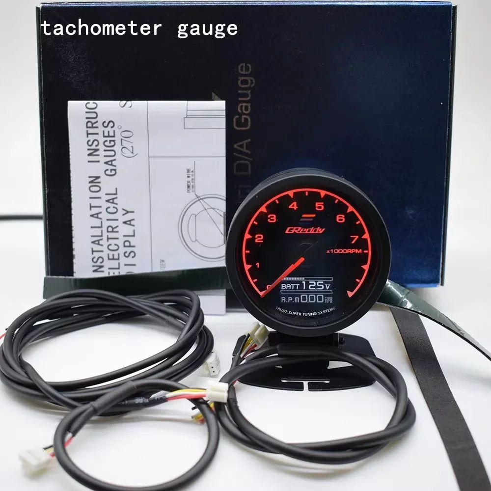 62MM GReddi Messgerät 7-Farben-LED Digitalanzeige Boost Turbo Volt Display Wasser- & Öltemperatur Kraftstoffdruck Drehzahl Vakuum AFR Anzeige – Detail 8