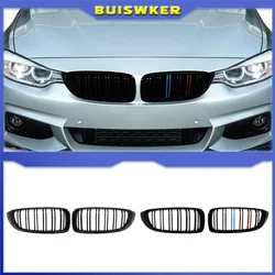 탄소 섬유 키드니 그릴, ABS 프론트 범퍼 레이싱 그릴, F32, F33, F36, F80, M3, F82, M3, F83, M4, BMW 4 시리즈 428i, 440i, 435i, 2013 + 용