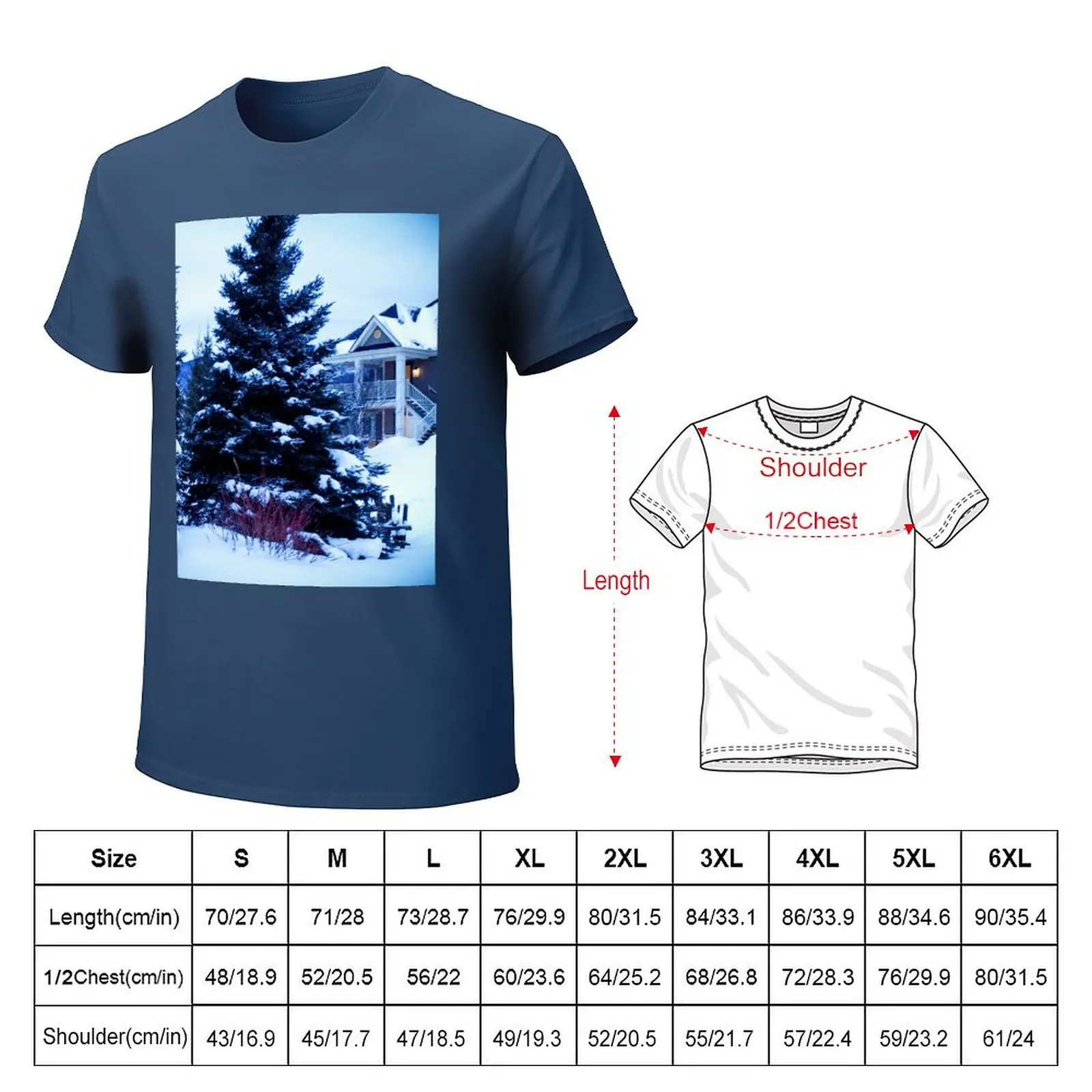 Winter Morning T-Shirt graphics oversized t shirt for men