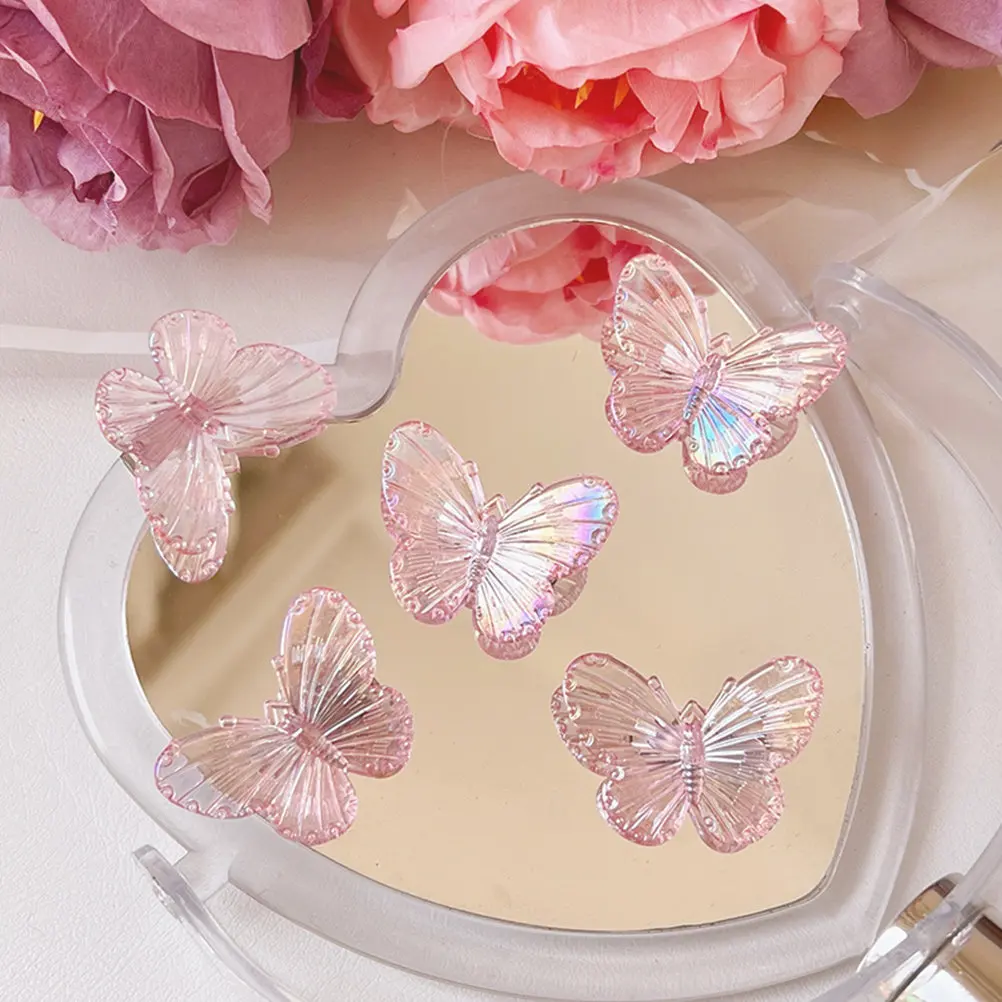 

10Pcs Small Butterflies Hair Clips Exquisite Craft Hair Accessories for Women Girls Wedding Prom Daily Hairstyles