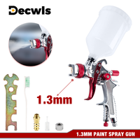 1.3mm Professional HVLP Spray Gun Set 600ml Cordless Paint Spray Gun, Home Air Tools, 1/4 NPT Thread Interface, Spraying Tools