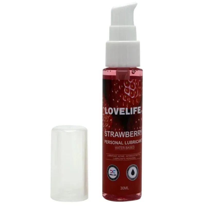 Edible Lubricant Strawberry Flavor for Anal Vaginal Oral Sex Lube Vagina Orgasm Gel Adult Products Silicone Body Massage