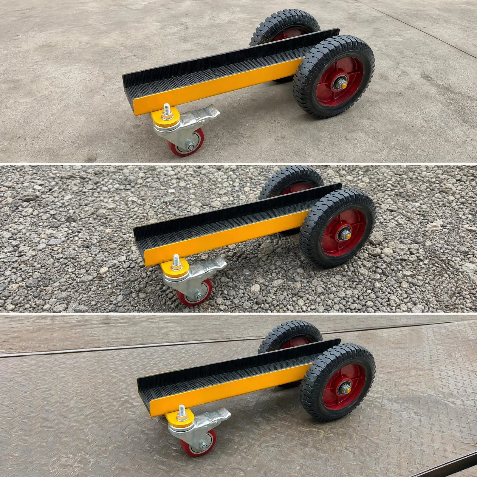 Channel Steel Material Cart Hand-Pushed Cart with Channel Bed Heavy-Duty Panel