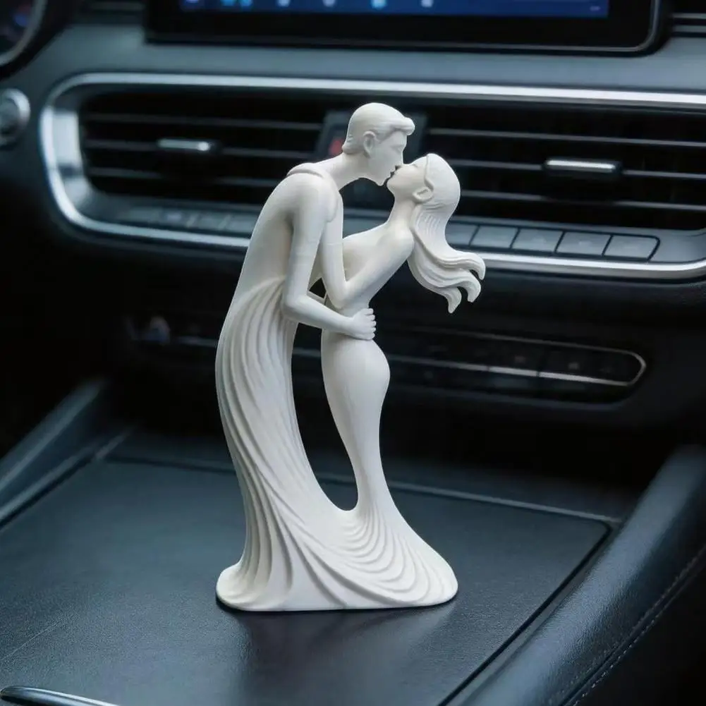 Stable Base Decorative Item 3d Printed Kissing Couple Ornament Modern Minimalist Love Statue Home Decor for Room for Home