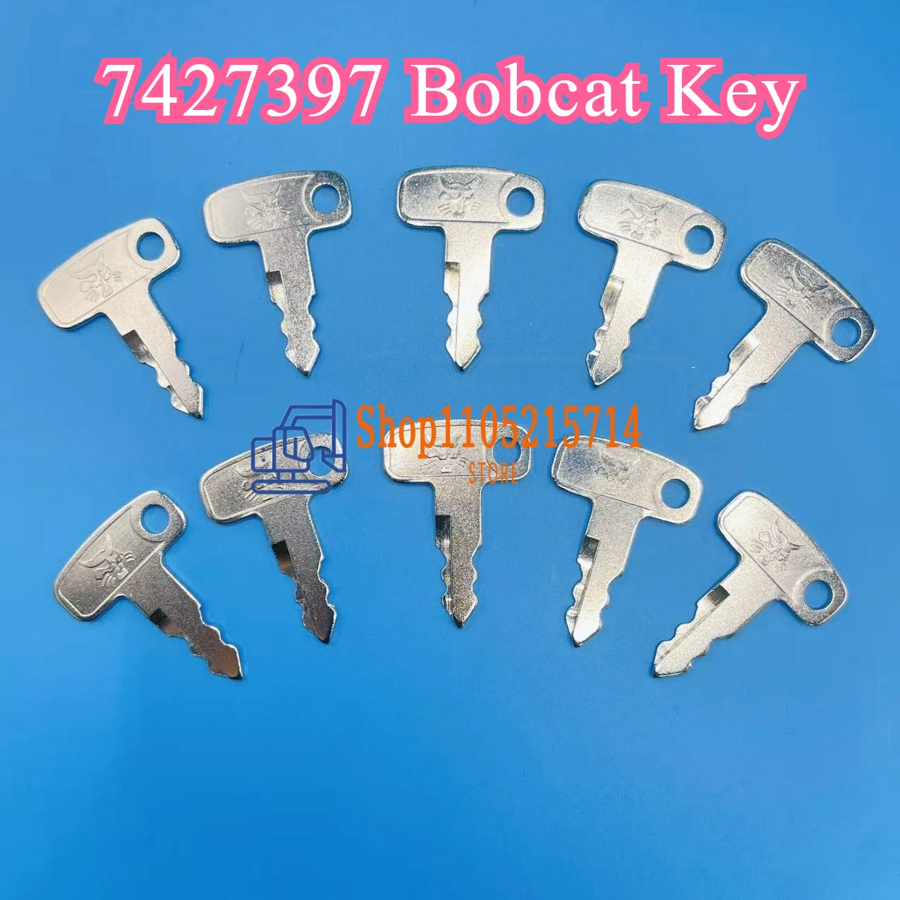 

2/5/10PCS 7427397 Ignition Key Fits for Bobcat Compact Tractor CT1021 1025 2025 2035 2040 4045 4050