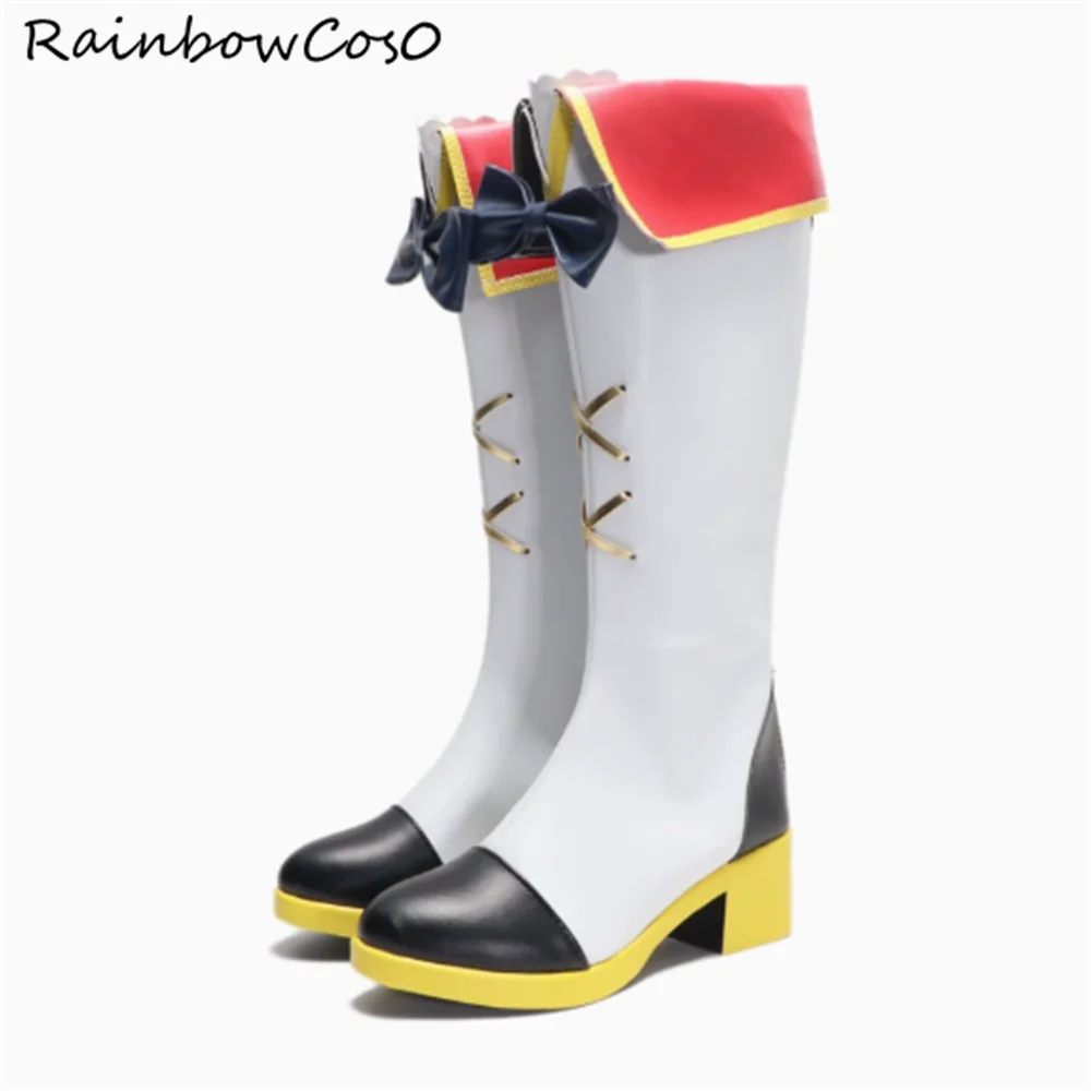 Shiratori Hime Aikatsu Stars! Cosplay Shoes Boots Game Anime Party Halloween RainbowCos0 W4363