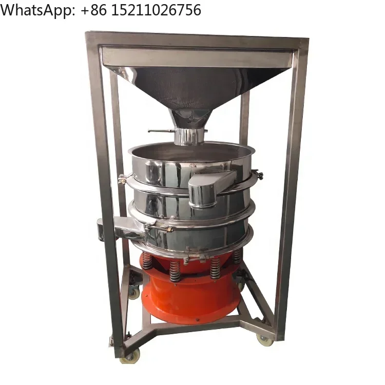 Dahan 304 Sus Two Deck Tobacco Sieving Machine Mechanical Automatic Circular Vibrator Mechanical Screen Sieve Shaker