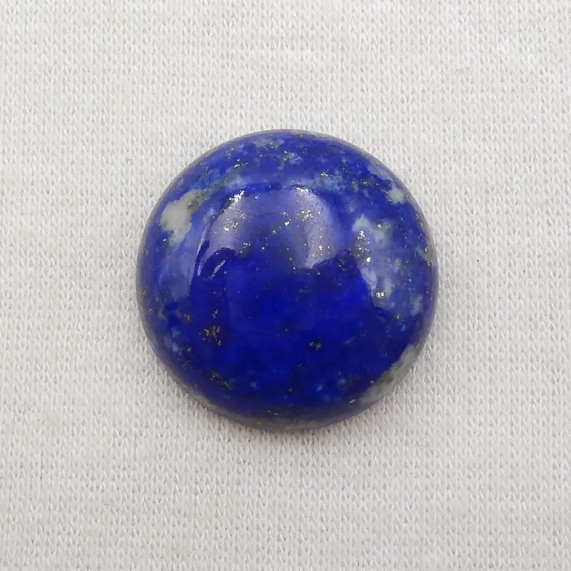 Pedra natural lapis lazuli redonda cabochon grânulos 20x6mm 4g semiprecioso na moda jóias para acessórios colar