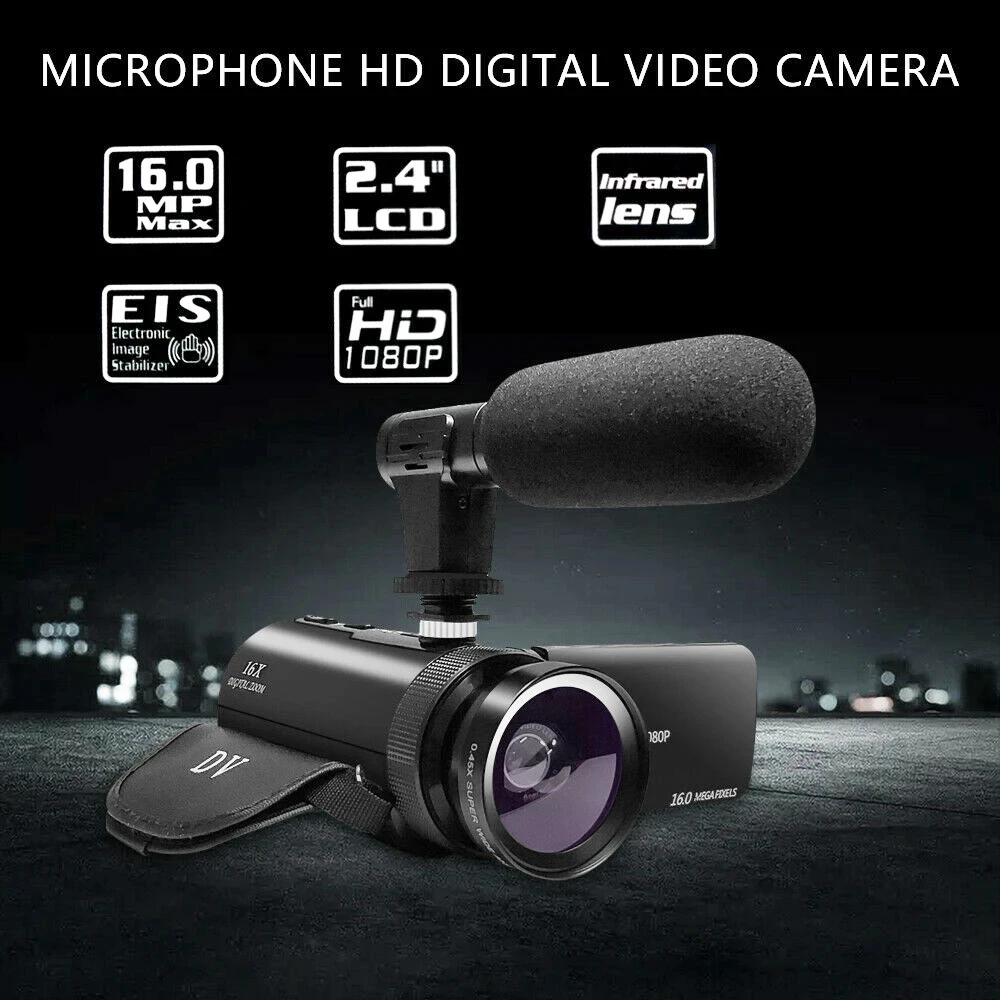 DV Video Recorder Camcorder High-Quality Audio Recording With Microphone Digital zoom Video Camera Machine For Recording Vlogs