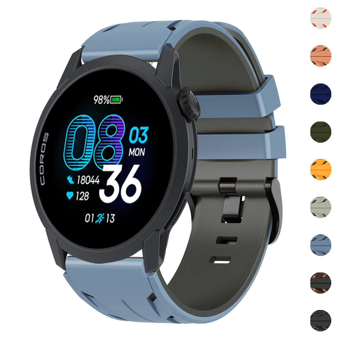 Silicone Watch Strap 22mm For COROS PACE 4 3 Replacement Dual Color Bracelet For COROS APEX4 42mm/APEX 2Pro 46mm Smartwatch Band