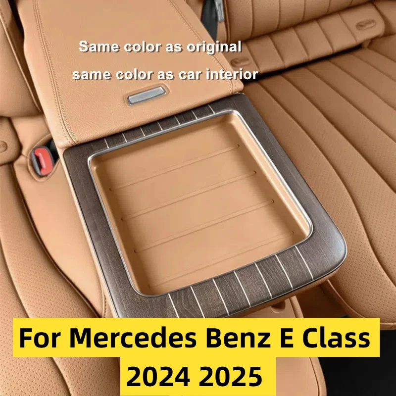 

Car Rear Back Seat Armrest Box Silicone Protective Pad Cover Trim For Mercedes Benz E Class W214 S214 2024 Interior Accessories