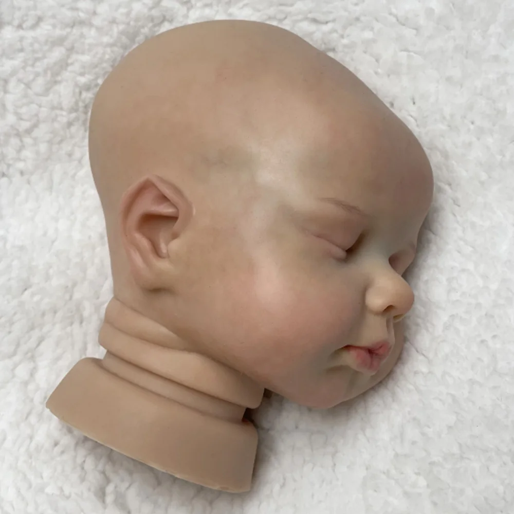 Attyi 50CM Painted/Unpainted Loulou Baby Full Solid Silicone Bebe Reborn Dolls Kits Lifelike Newborn Doll Kits reborn silicona