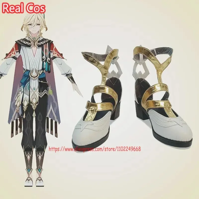 

RealCos Genshin Impact Kaveh Cosplay Boots Shoes New Anime Halloween Accessories Made to Order