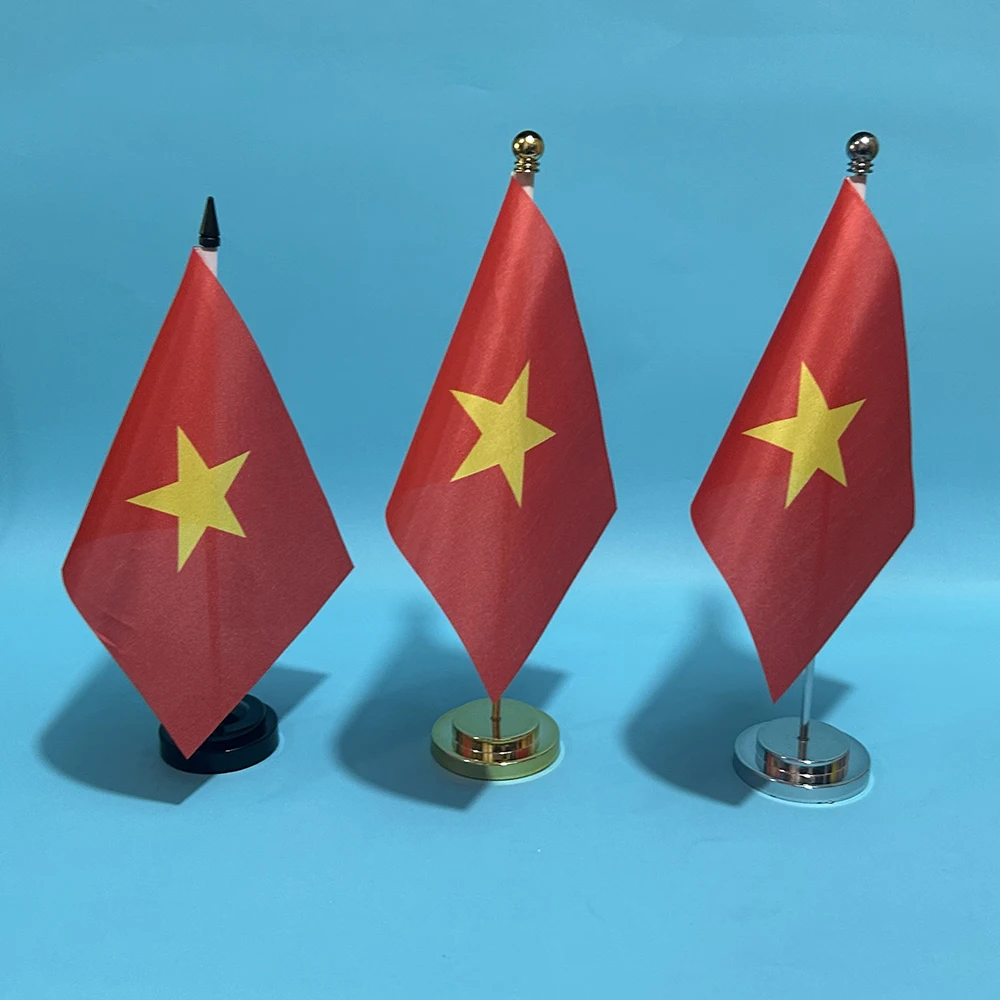 

SKY FLAG Office Desk Flag Of Vietnam flag 14x21cm polyester Vietnam National Flag Country Banner Desk Ornaments Flags