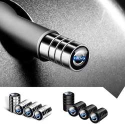 4 stks/set Auto Wiel Ventieldopjes Metalen Stem Cover Voor Volvo XC90 S60 V40 XC60 S80 S40 V50 S90 T6 V60 V90 XC40 XC70 C30 Rdesign
