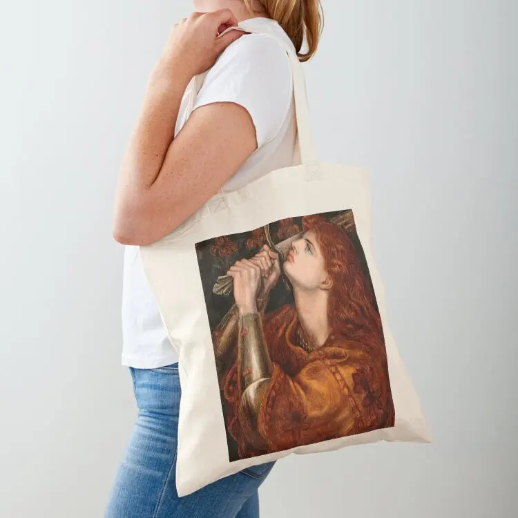 

Dante Gabriel Rossetti Joan of Arc Tote Bag woman shopping bag reusable grocery bags Big bag Gift bags