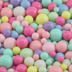 50-400Pcs 8/10/12/14mm Non-porous Round Acrylic Beads DIY Handmade Filling Accessories Materials Decorative Jewelry Making Ball