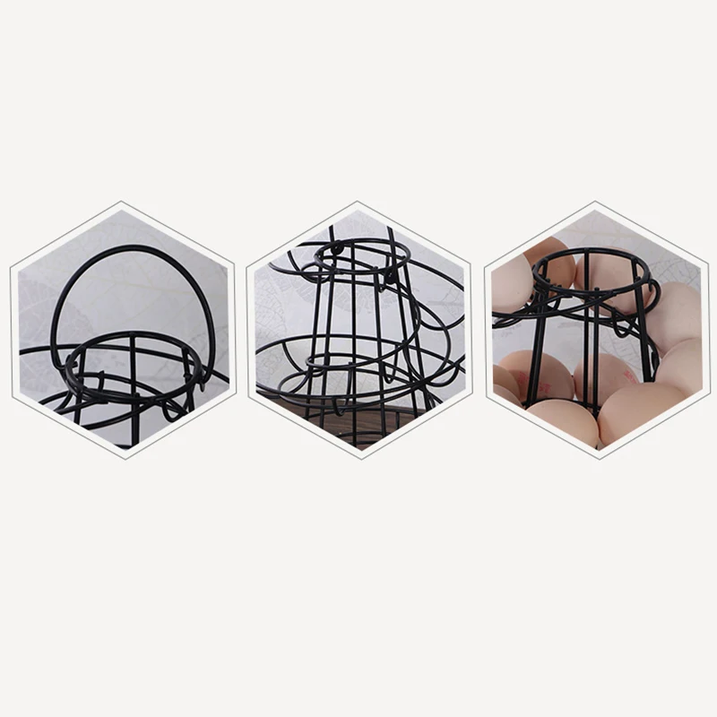 Kitchen Egg Rack Spiral Storage Rack Iron Practical Egg Spiraling Dispenser Rack Basket Storage Multi-functional Rack
