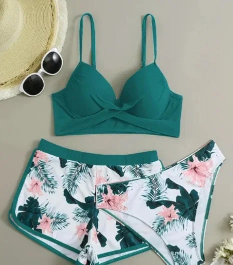 New Women's Sexy Hard-Cup Underwire Push-Up Bikini Swimsuit