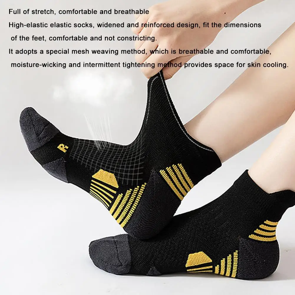 Sport School Fashion Socks For Men Antibacterial Basketball Climbing Sock Summer Compression Nano Copper Sport Socks For Running