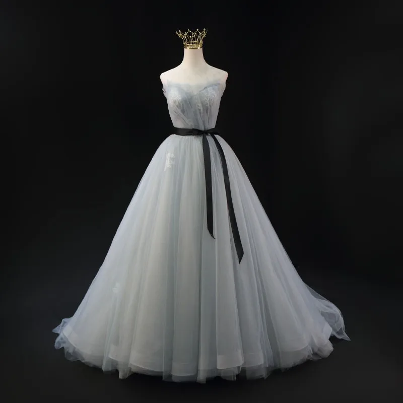 Robe de Rhprincesse Cendrillon pour femme, robe de mariée verte, patients avec corset au dos, robes de soirée, hors initiative