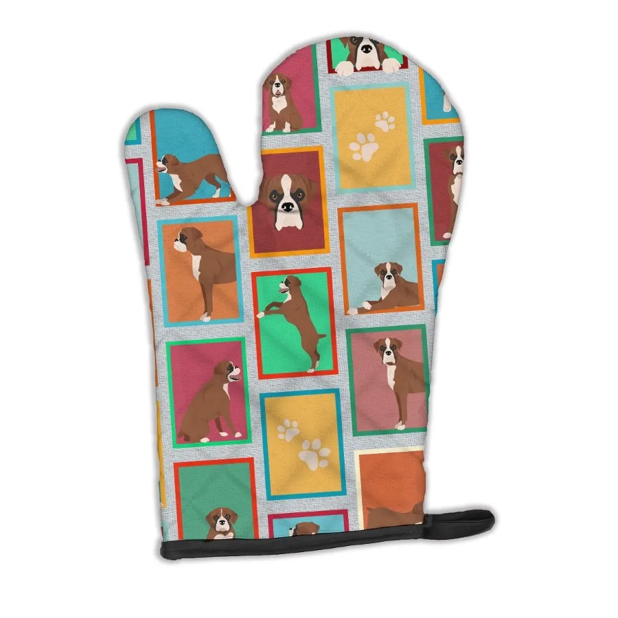 

Lots of Flashy Fawn Boxer Oven Mitt Heat Resistant Thick Oven Mitt for Hot Pans and Oven Kitchen Mitt Protect Hands Cooking Bak