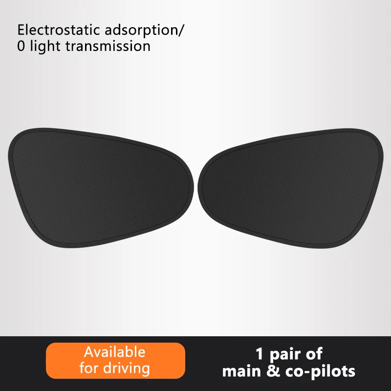 SEAMETAL Elektrostatische Zonneklep voor Auto Zijruit 4-Layer Zonnescherm Gordijnen Anti-Glare UV-Blocker Auto Zon bescherming Cover