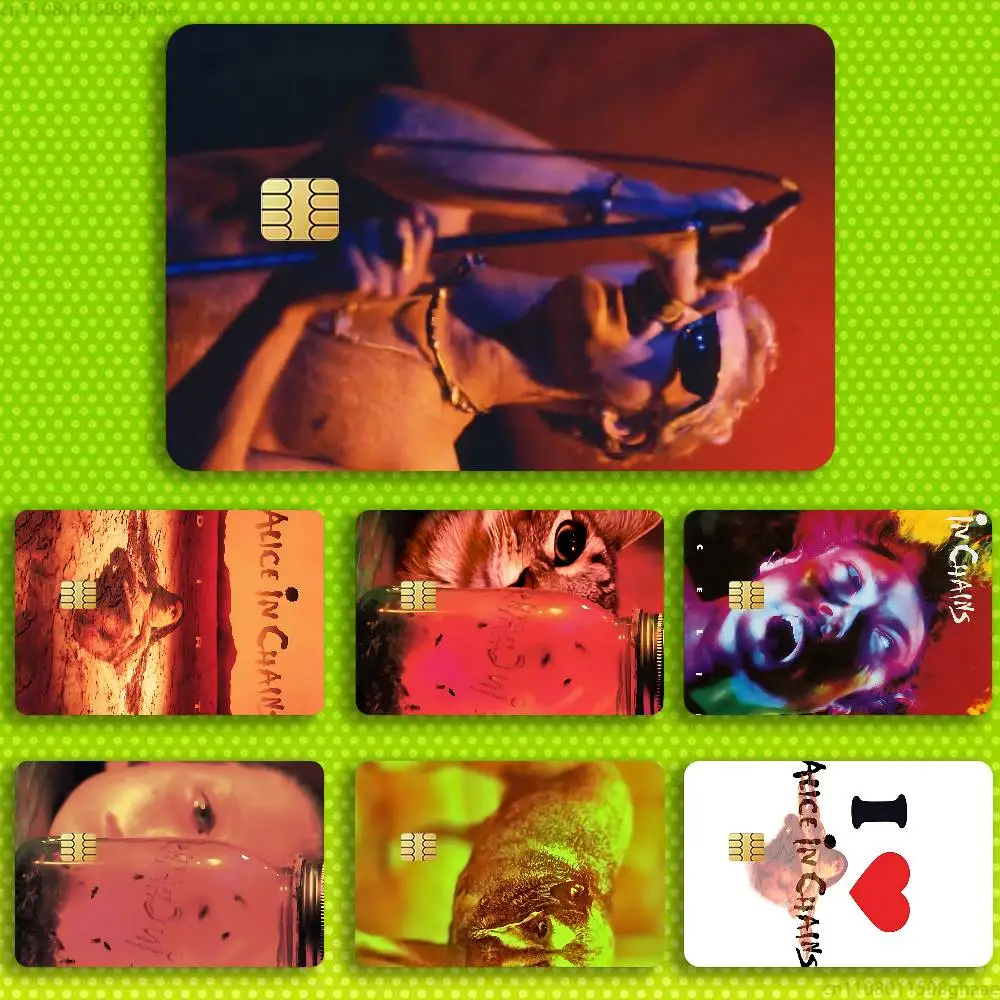 Layne Staley Alice in C-Chains Credit Debit Bank Film Skin Sticker Front Cover