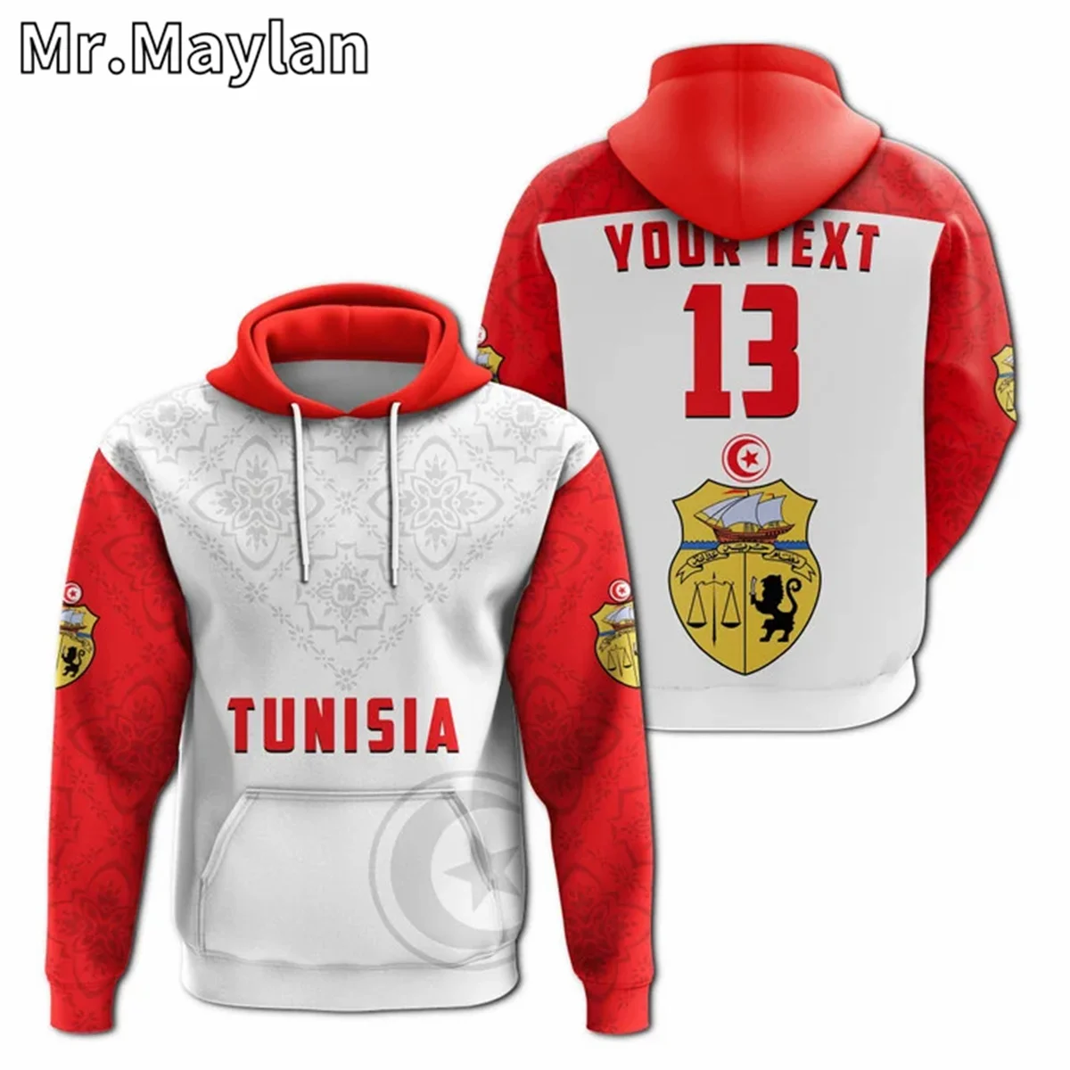 AFRICAN HOODIE Country TUNISIA Flag 3D Printed Unisex Hoodies Men/Women Streetwear Zip Pullover Casual Jacket Tracksuits YH-2666