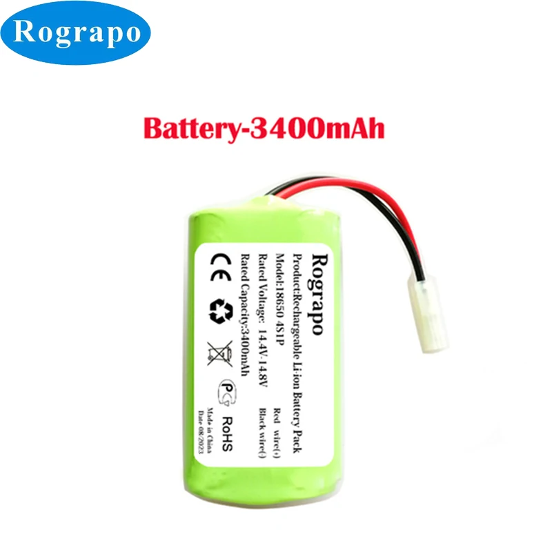 

New 3400mAh Li-ion Battery Pack For Rowenta Tefal RG7375WH RG7387WH RG7447WH RR6871WH RR6875WH RR6925WH Robot Vacuum Cleaner