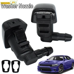 2 PCS Front Windshield Wiper Blade Washer Spray Nozzle Jet For Dodge Challenger Charger Chrysler 300 2011-2018 OE#5182327AA