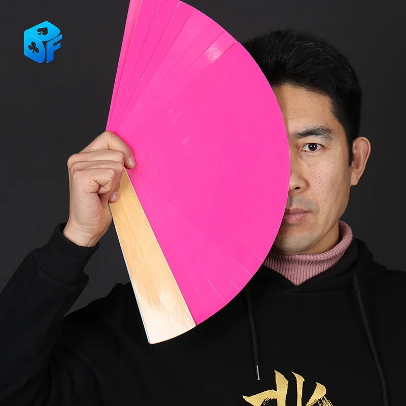 Four Color Magic Fan Color Changing Fan Magic Tricks Magician Stage Gimmick Props Comedy Close Up Illusion