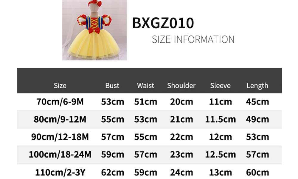 Alice Rapunzel Dornröschen Mädchen Partykleid Schneewittchen Mascha Bär Anna Dienstmädchen Kostüm Lolita Geburtstag Hochzeit Prinzessin Kleider – Detail 3